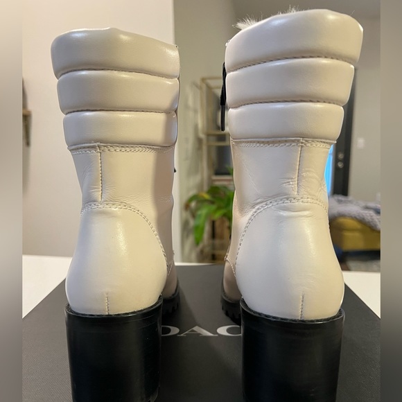 Coach white leather boots, so comfy! - Picture 6 of 7